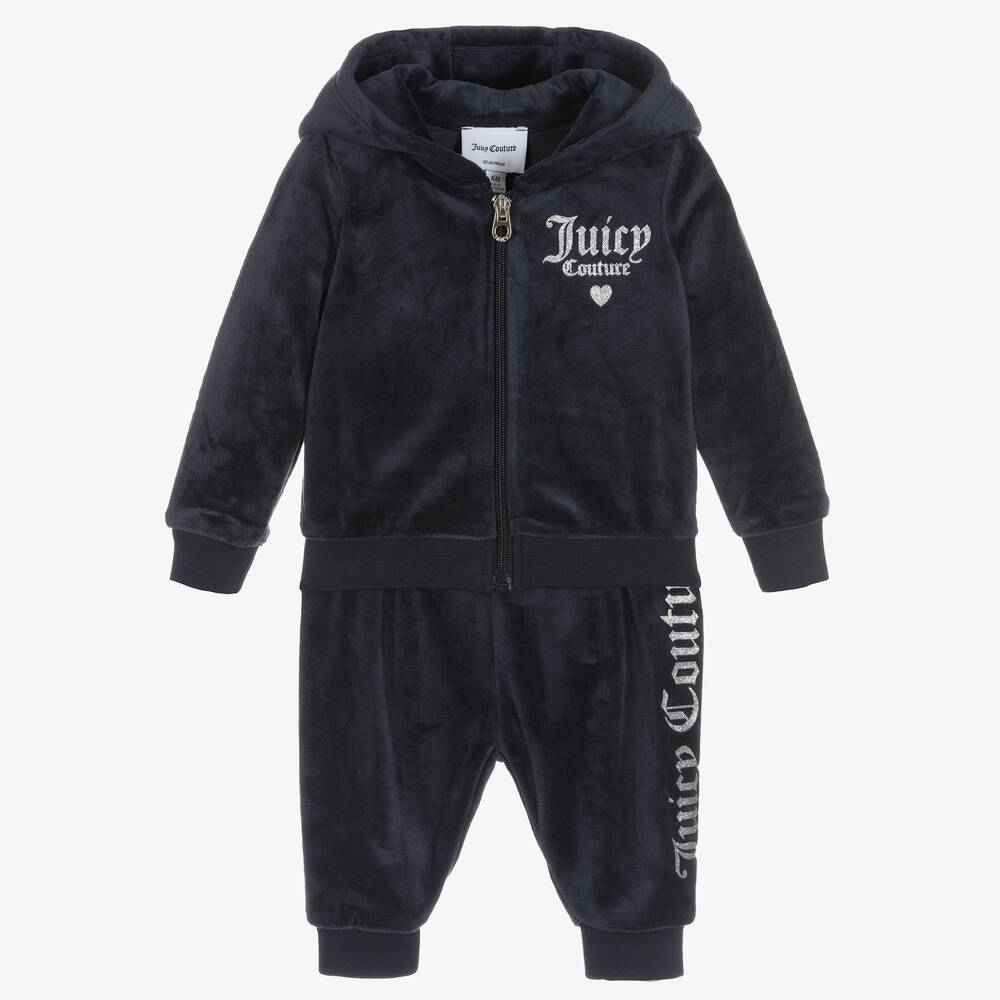 blue velour tracksuit