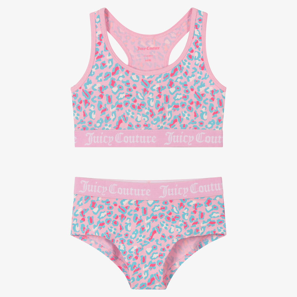 Juicy Couture - Girls Bra Top & Knickers Set | Childrensalon