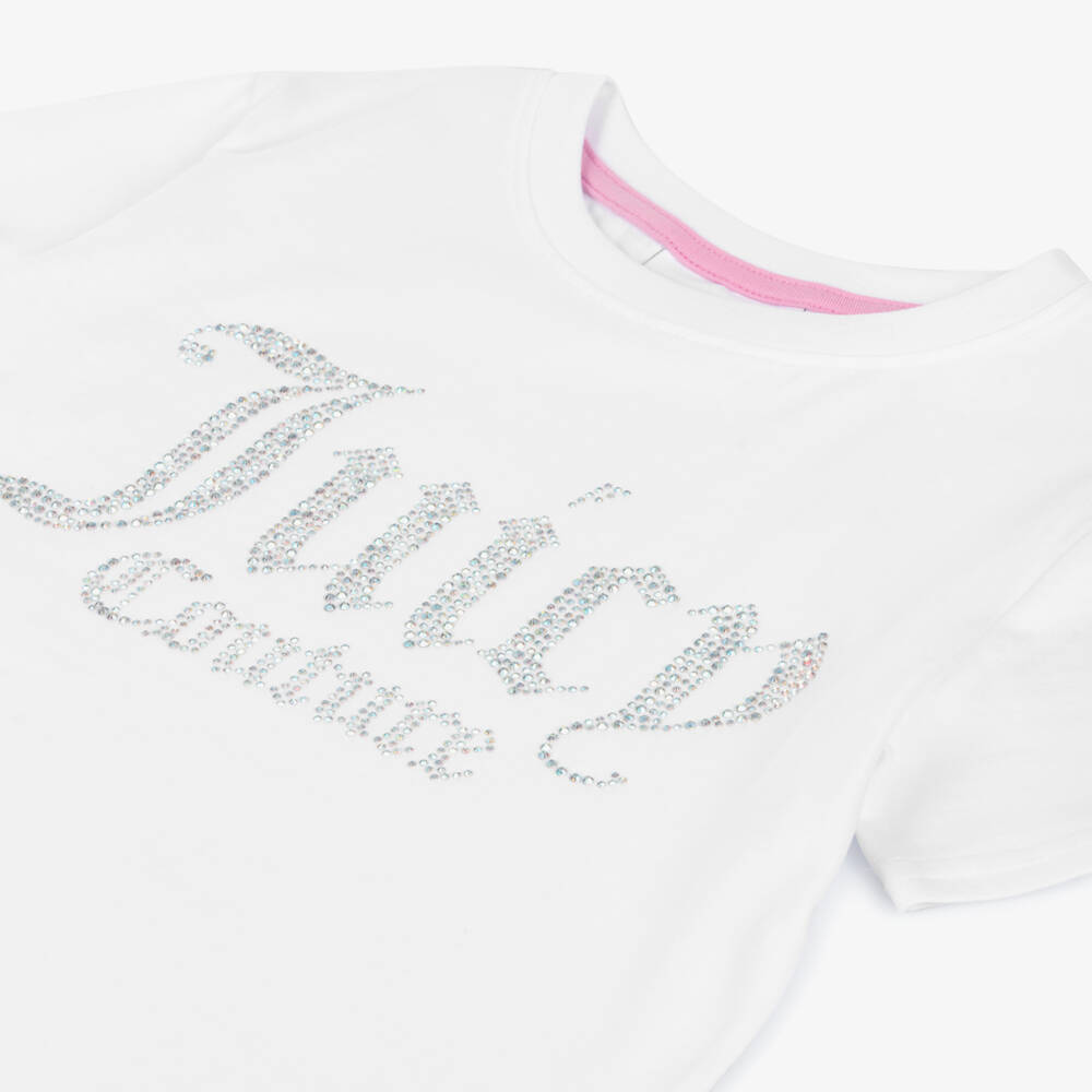 Juicy Couture-Girls Classic White Short-Sleeve Tee | Childrensalon Outlet