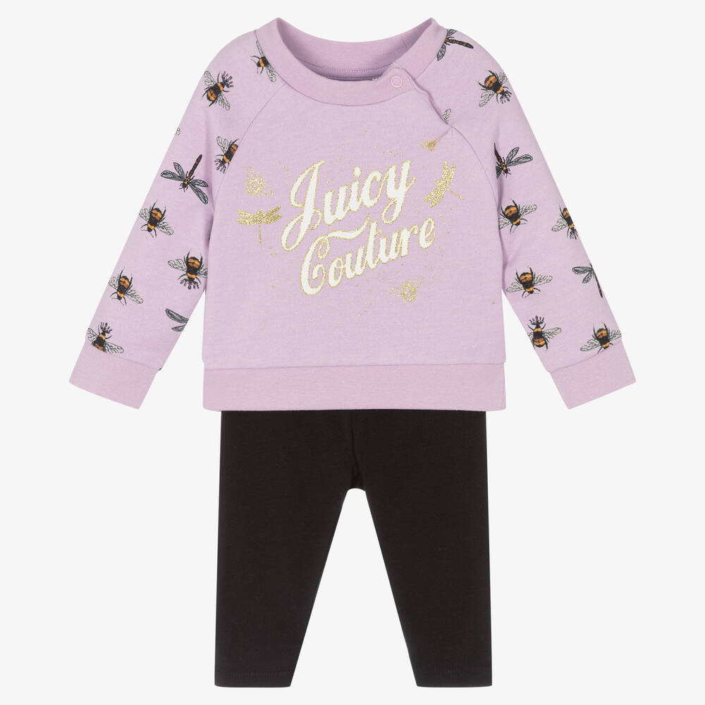 Juicy Couture Girls Cotton Leggings Set Childrensalon Outlet