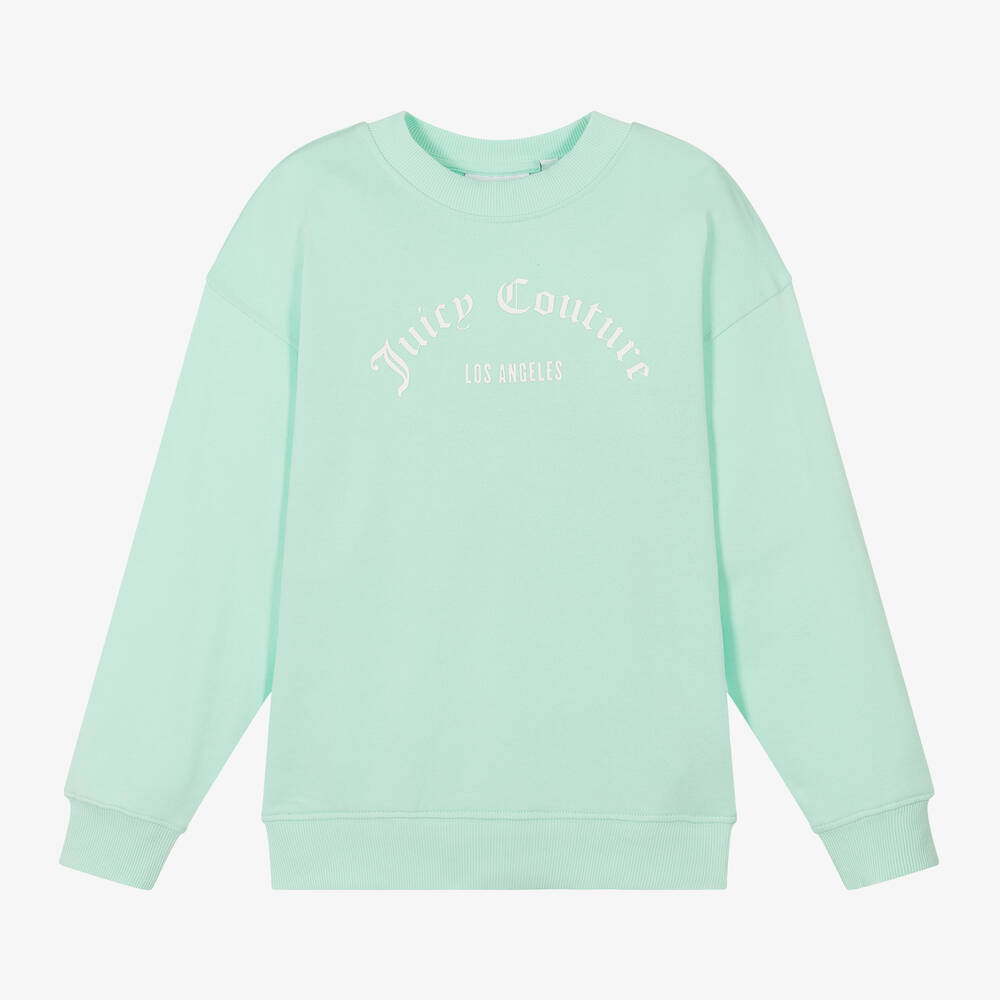 Girls Green Cotton Sweatshirt