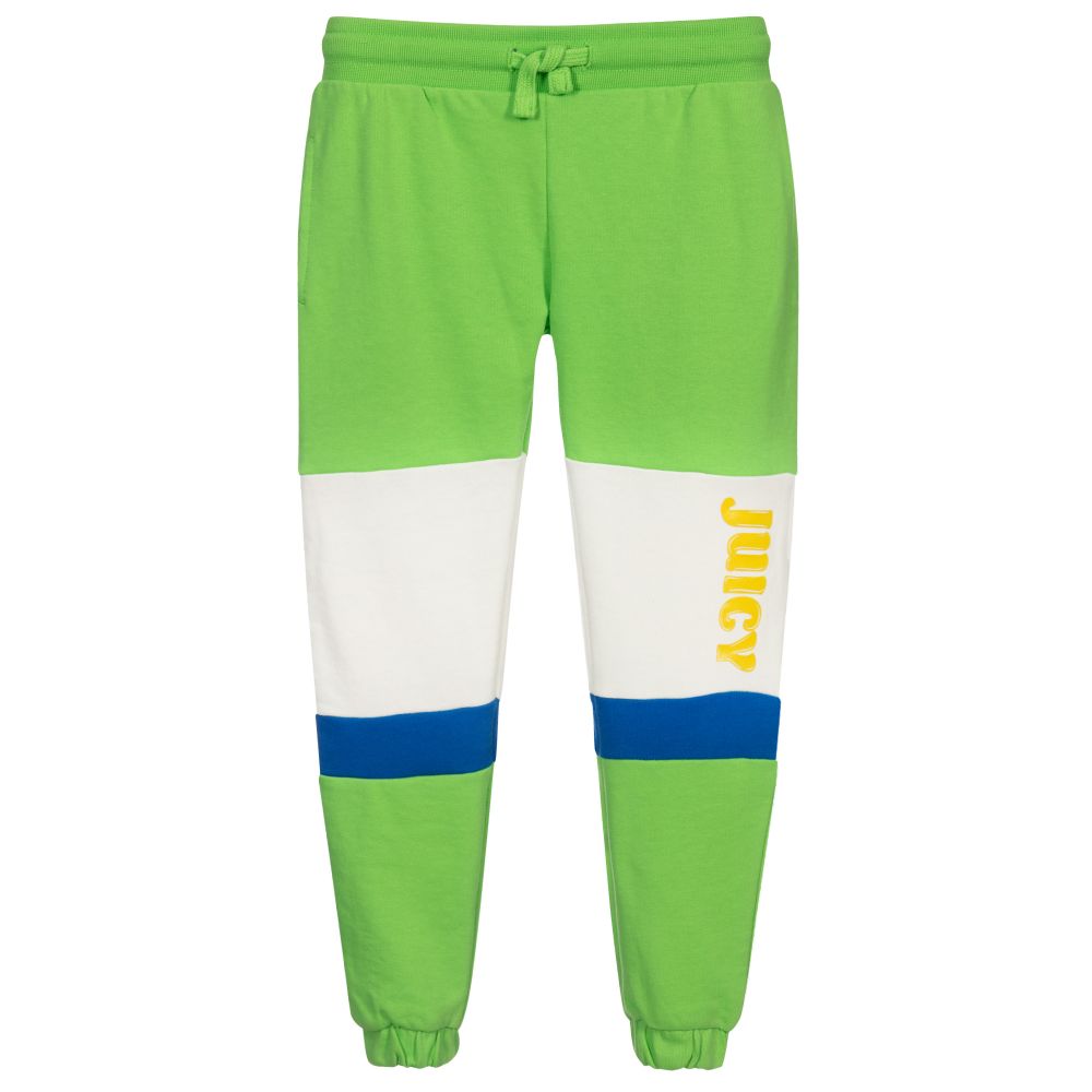 Juicy Couture - Girls Green Logo Joggers | Childrensalon