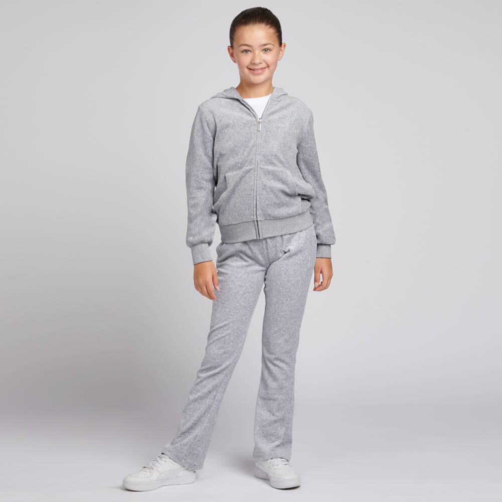 Juicy Couture-Girls Iridescent Sparkle Velour Pants | Childrensalon Outlet