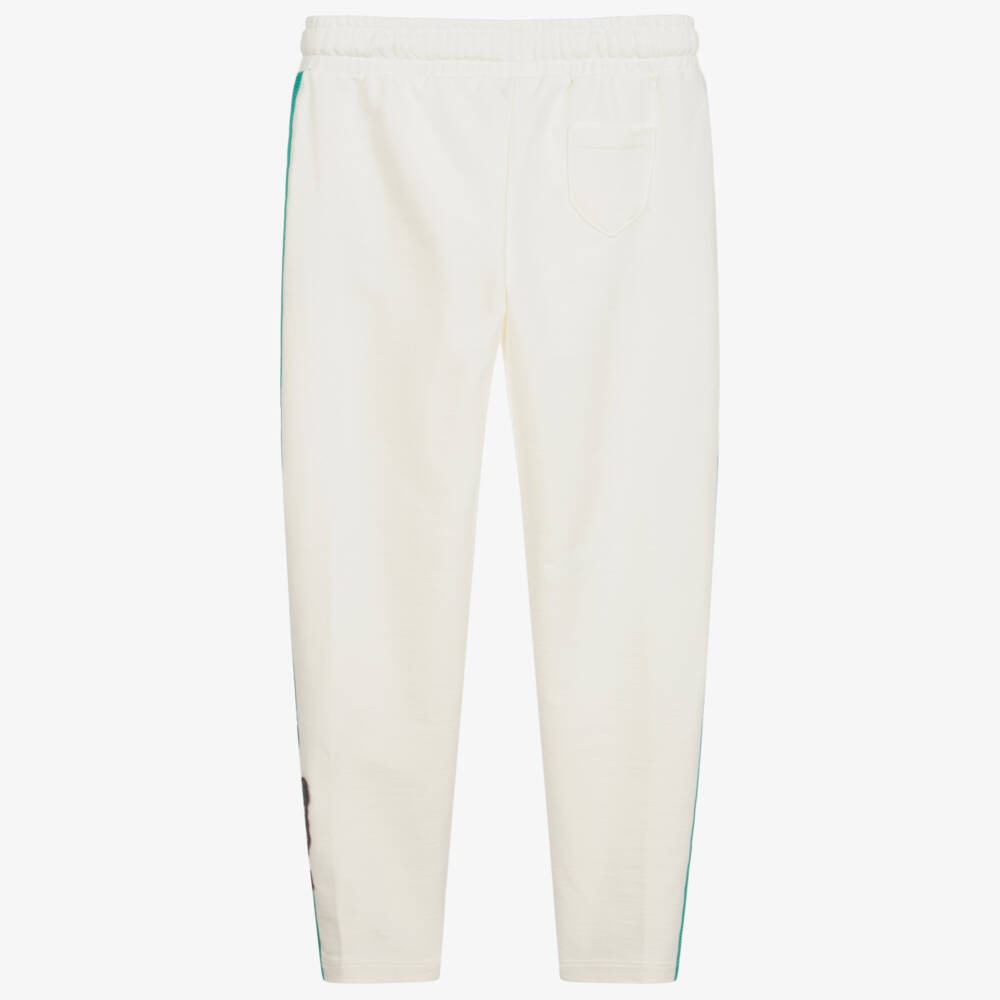 Juicy Couture-Girls Ivory Cotton Joggers | Childrensalon Outlet