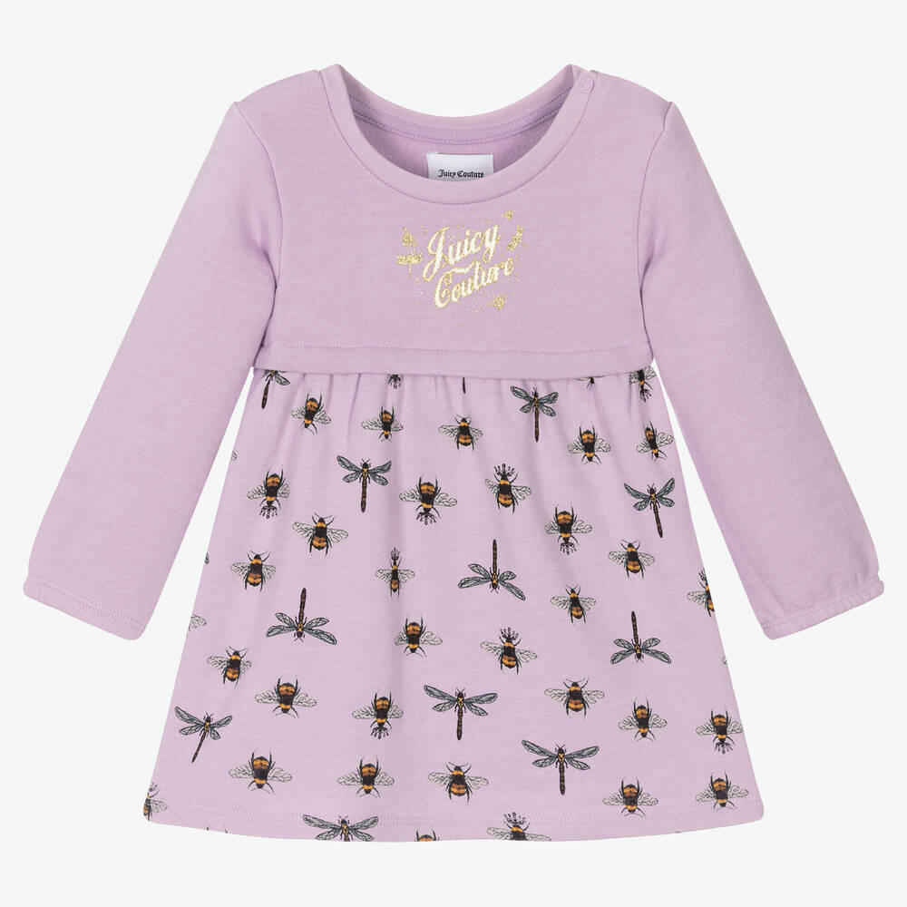 Juicy Couture - Girls Lilac Bee Dress | Childrensalon