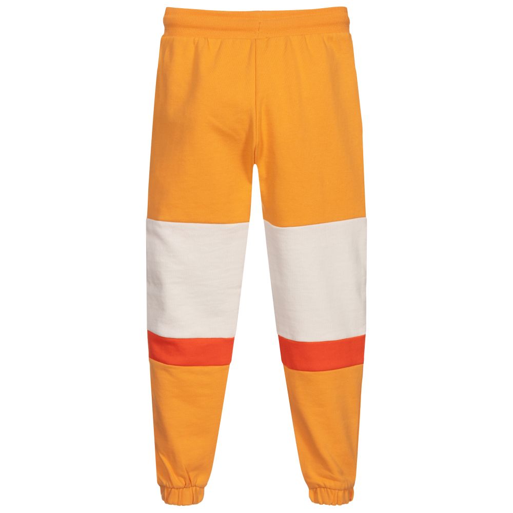 orange cargo joggers