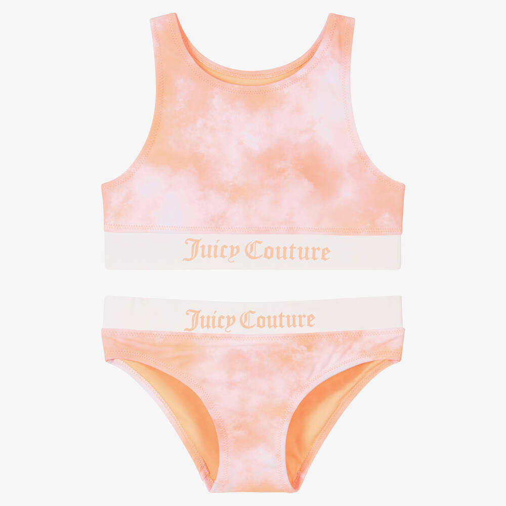 Juicy Couture - Girls Orange Logo Tankini | Childrensalon