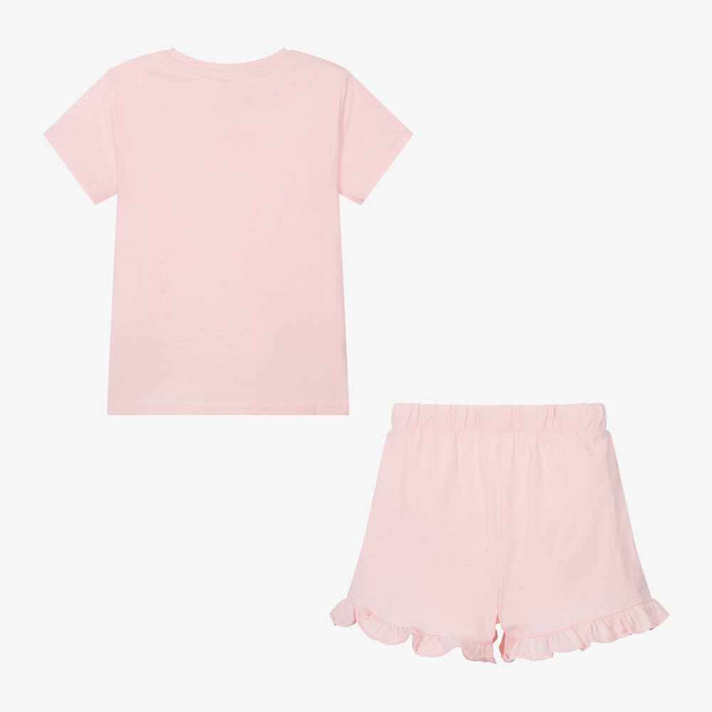 Juicy Couture-Girls Pale Pink Cotton Pyjamas | Childrensalon Outlet