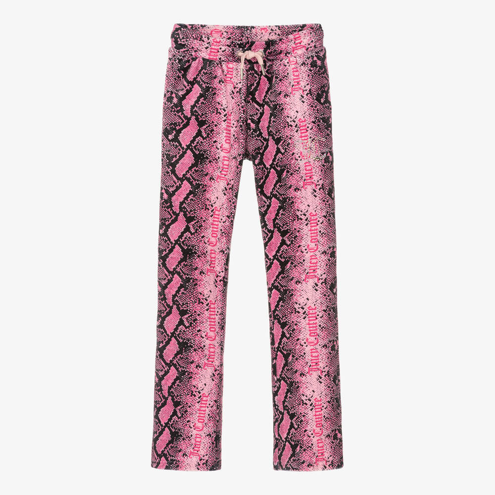 Juicy Couture - Rosa Animal-Velours-Jogginghose | Childrensalon