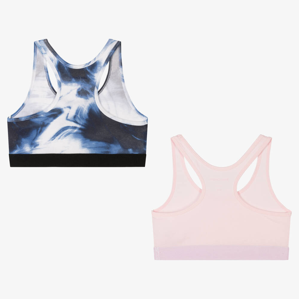 جوسي كوتور-Girls Pink & Blue Bras (2 Pack) | Childrensalon Outlet
