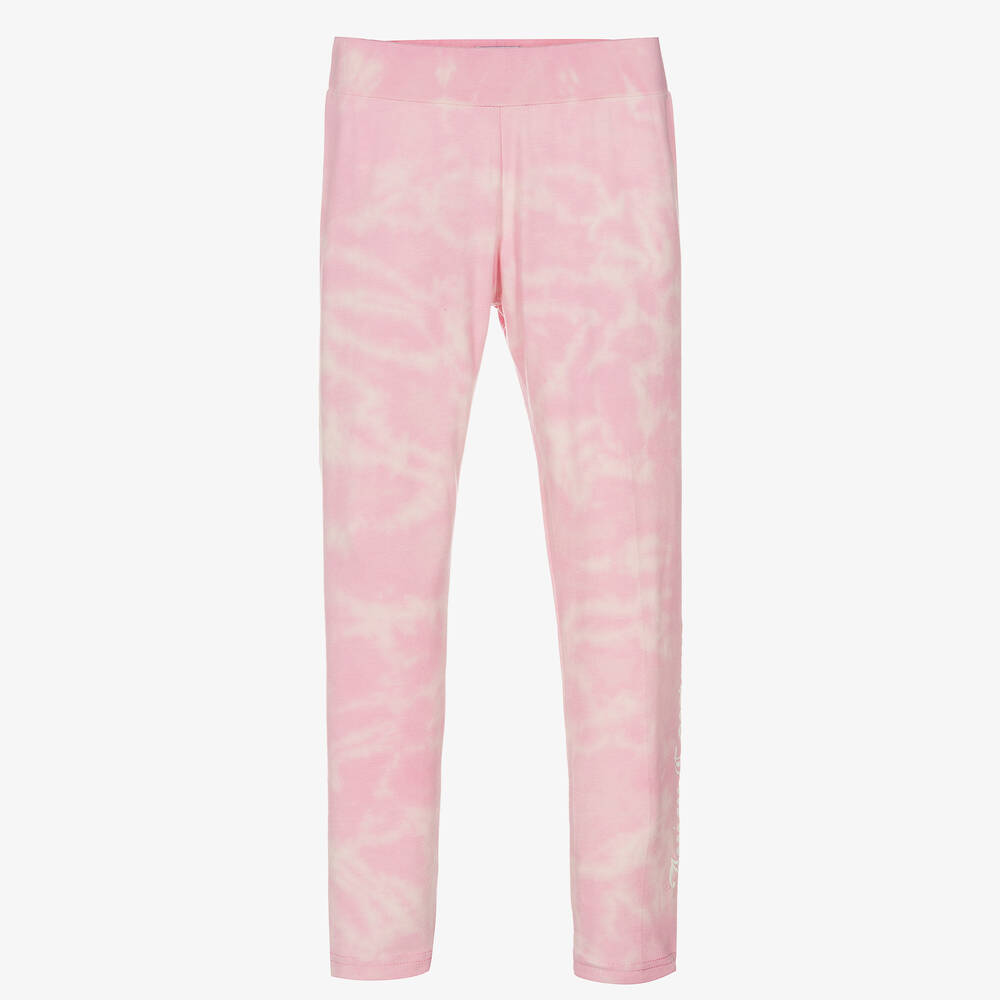 Juicy Couture-Girls Pink Cotton Leggings | Childrensalon Outlet