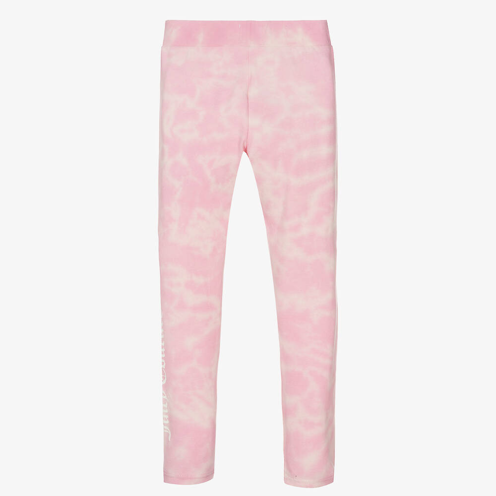 Juicy Couture-Girls Pink Cotton Leggings | Childrensalon Outlet