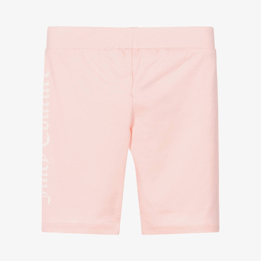 Juicy Couture-Girls Pink Cotton Shorts | Childrensalon Outlet