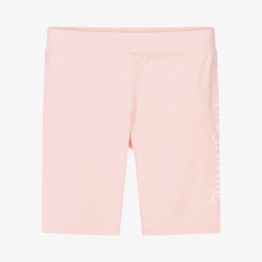 Juicy Couture - Girls Pink Cotton Shorts | Childrensalon