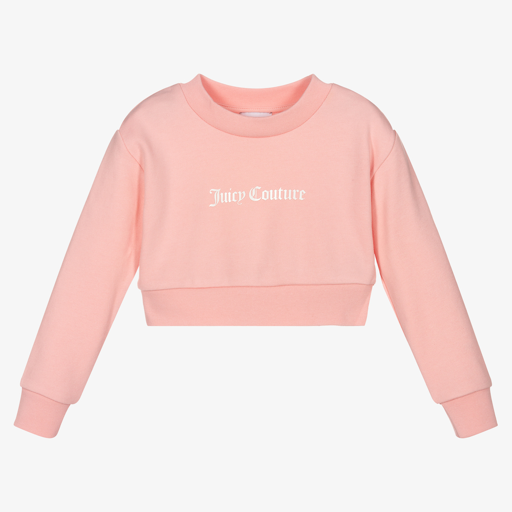 Juicy Couture - Girls Pink Cotton Sweatshirt | Childrensalon