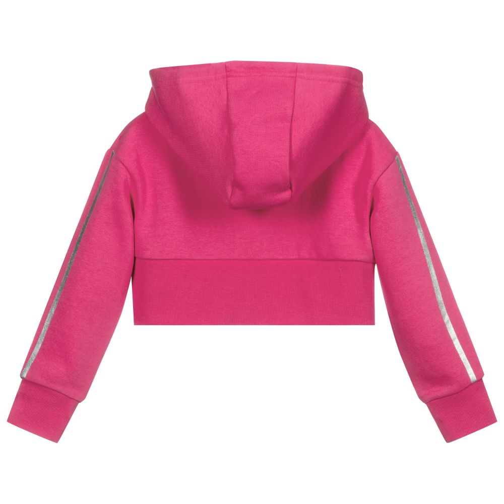 Juicy Couture Girls Pink Cropped Zip Up Top