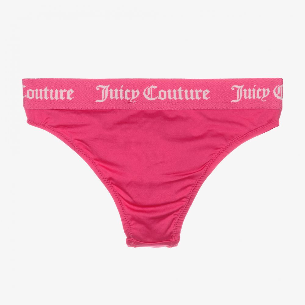 Juicy Couture-Girls Pink Logo Bikini Bottoms | Childrensalon Outlet