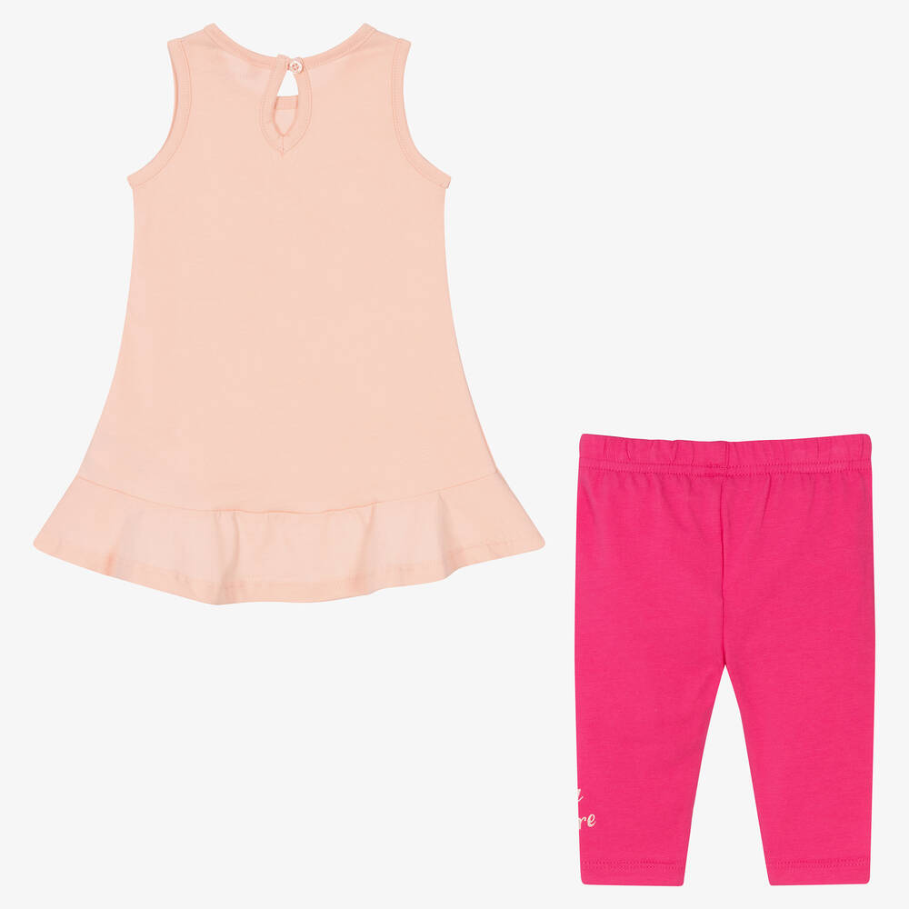 Juicy Couture-Girls Pink Logo Leggings Set | Childrensalon Outlet