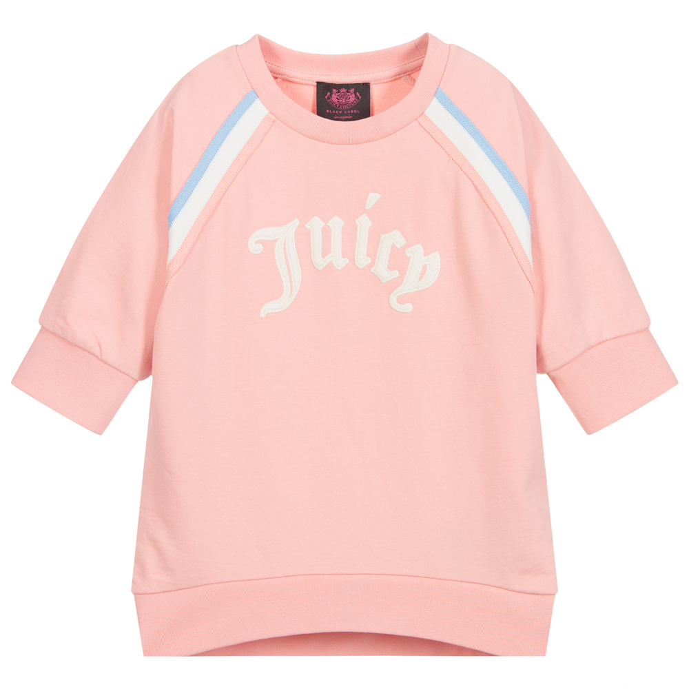 Juicy Couture-Girls Pink Logo Sweatshirt | Childrensalon Outlet