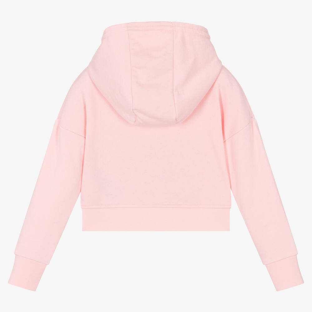 Juicy Couture Girls Pink Logo Zip Up Hoodie Childrensalon Outlet