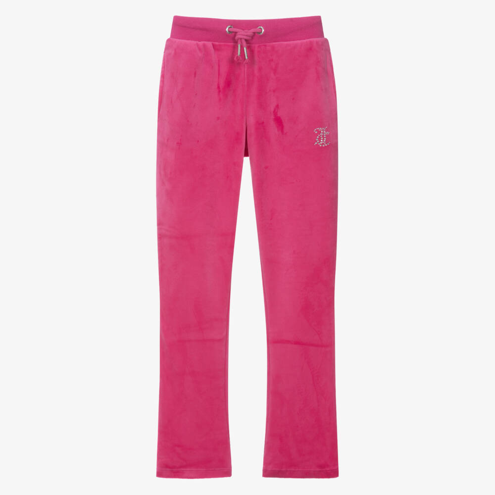 Juicy Couture-Розовые вельветовые расклешенные брюки для девочек | Childrensalon Outlet