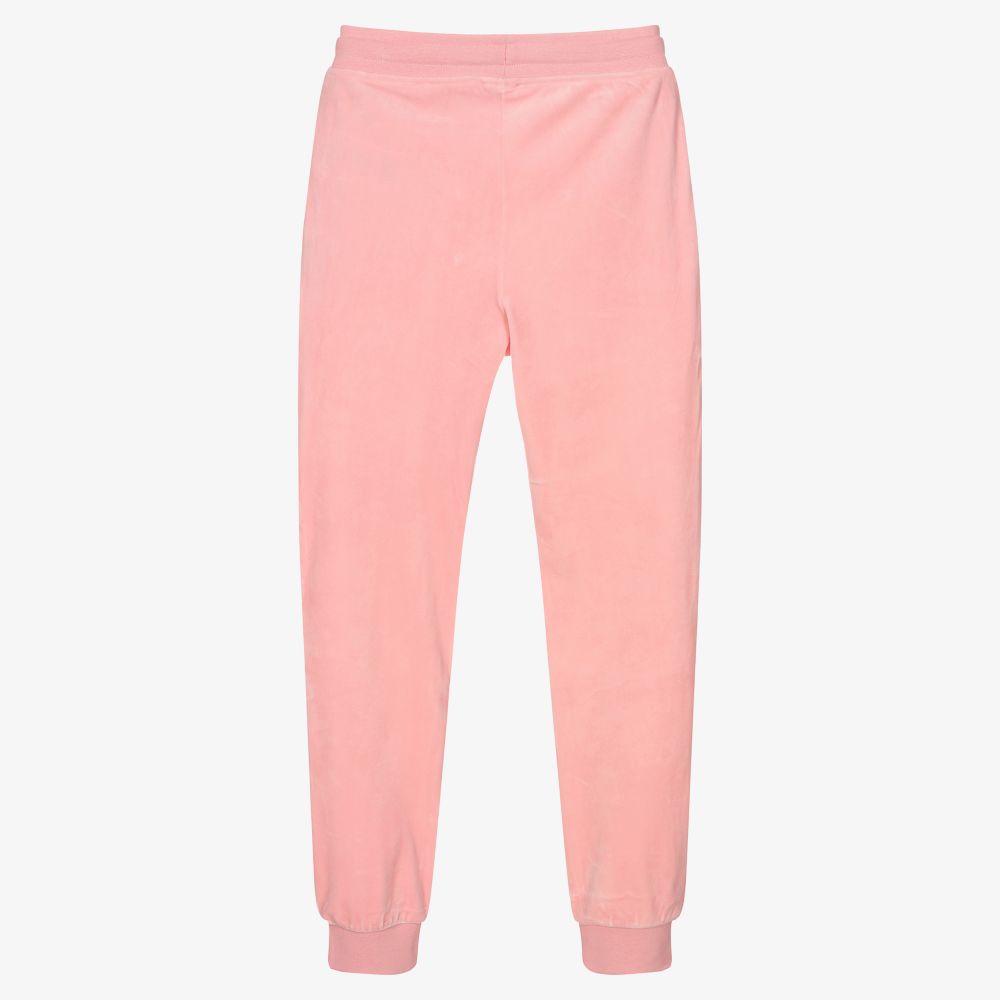 Juicy Couture Girls Pink Velour Joggers