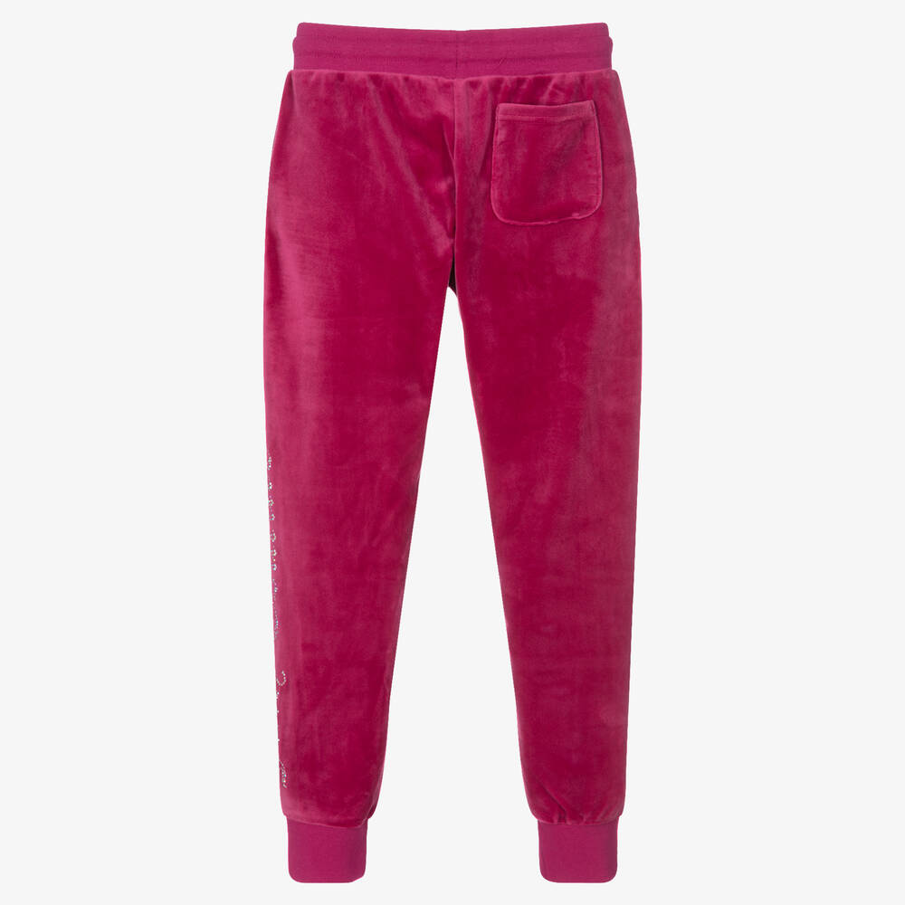 Pink shop velour joggers