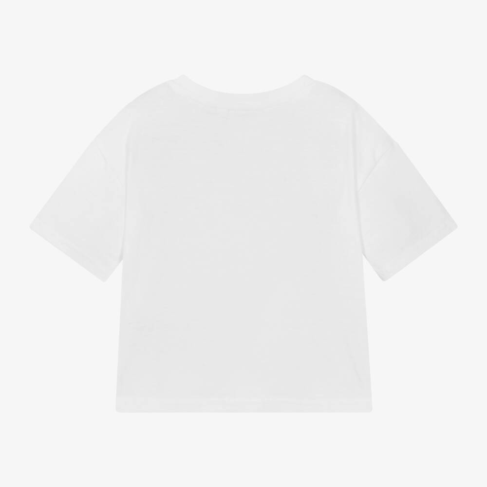 Juicy Couture-تي شيرت قطن أبيض ناصع للبنات | Childrensalon Outlet