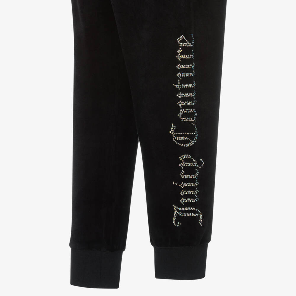 Juicy Couture-Мягкие черные велюровые брюки для девочек | Childrensalon Outlet