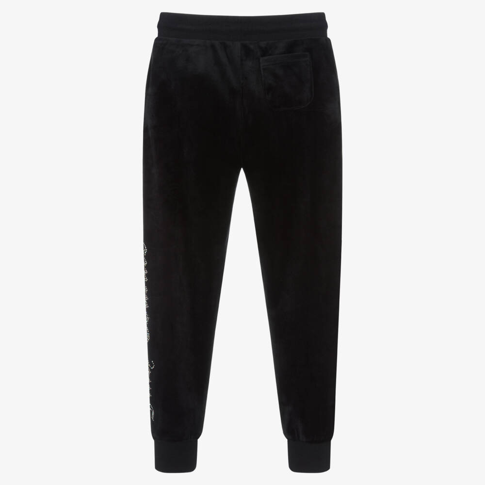 Juicy Couture-Мягкие черные велюровые брюки для девочек | Childrensalon Outlet