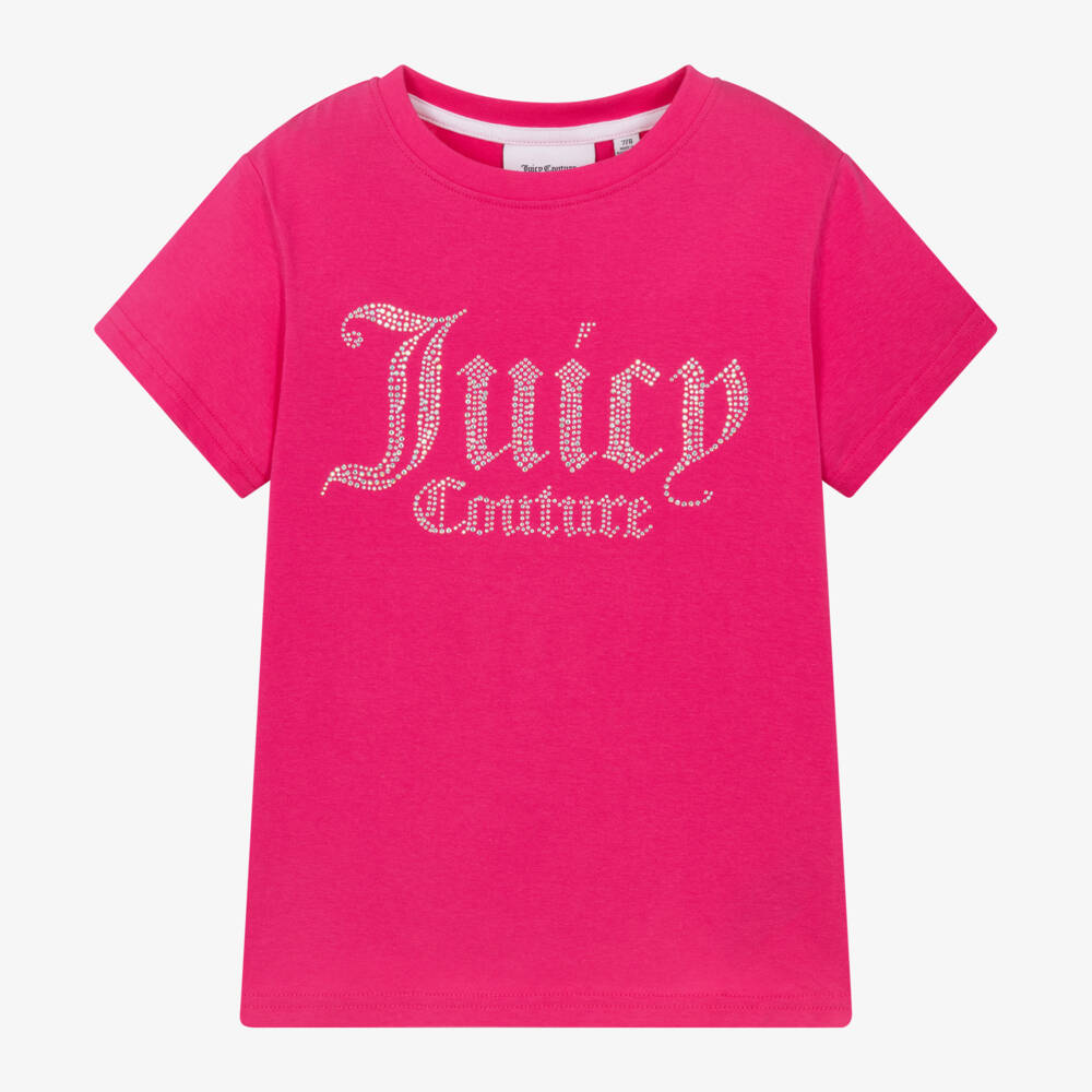 Juicy Couture-Girls Soft Pink Jersey Tee | Childrensalon Outlet