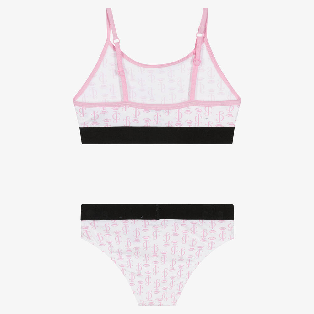 Juicy Couture - Girls White Bra Top & Knickers Set