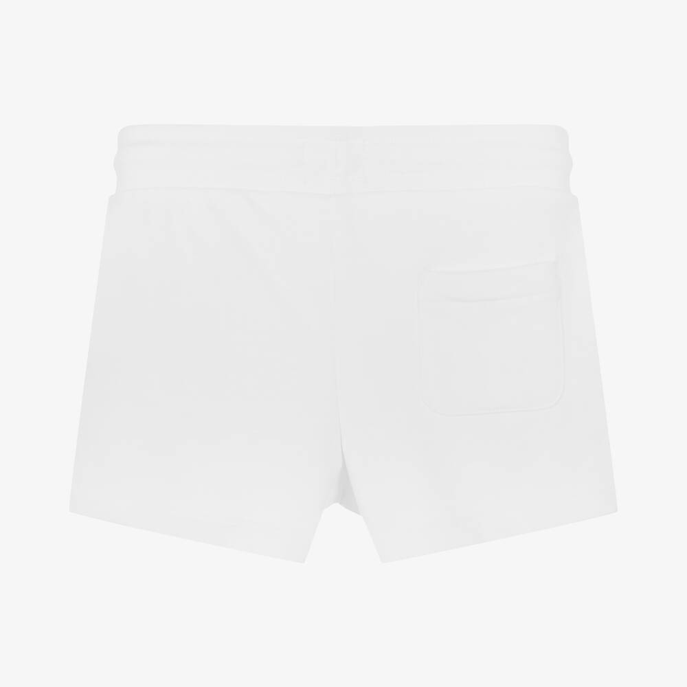Juicy Couture Girls White Cotton Shorts Childrensalon Outlet
