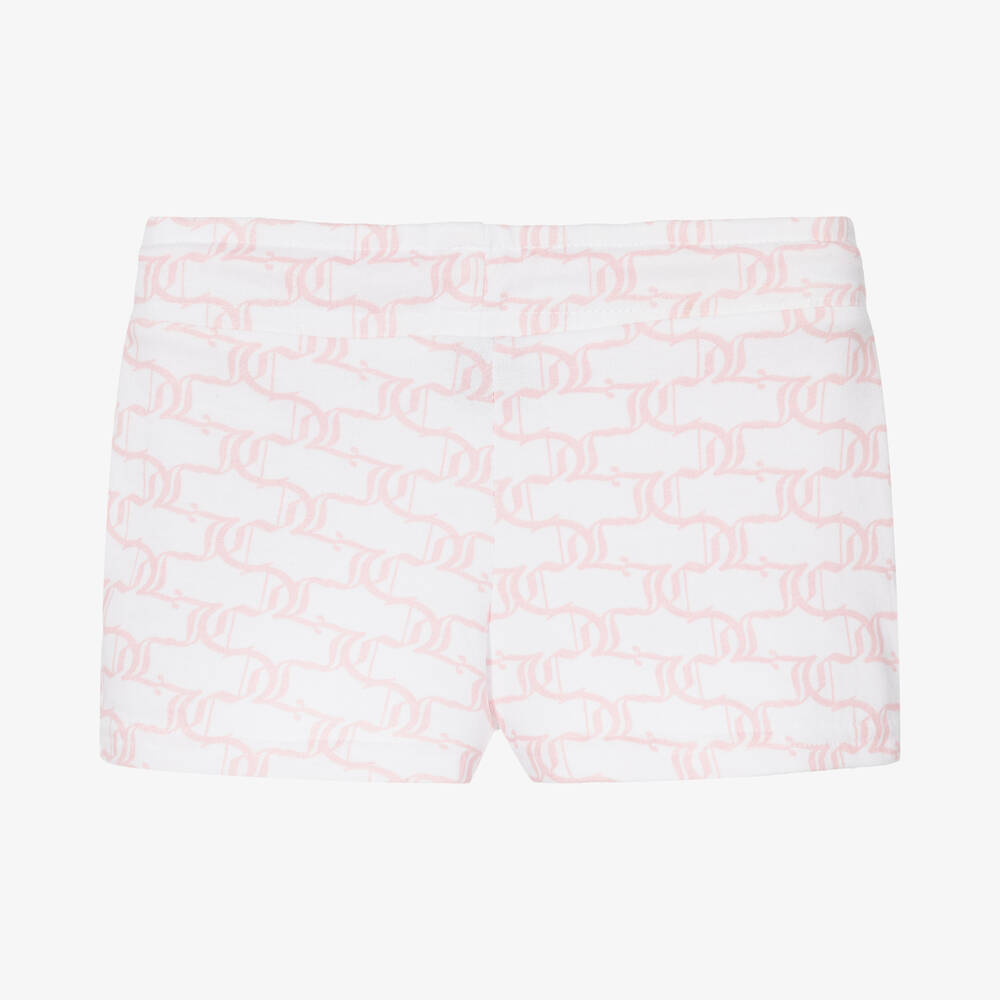Juicy Couture Girls White Cotton Shorts Childrensalon Outlet