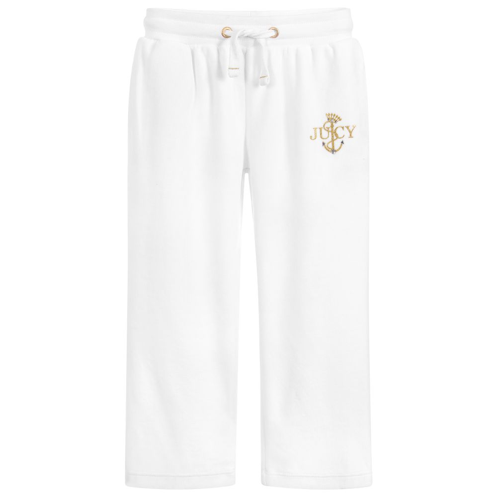 White velour pants online