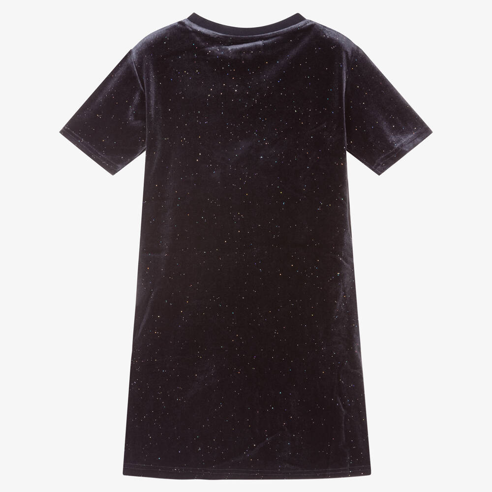 Juicy Couture Navy Blue Logo Velour Dress Childrensalon Outlet