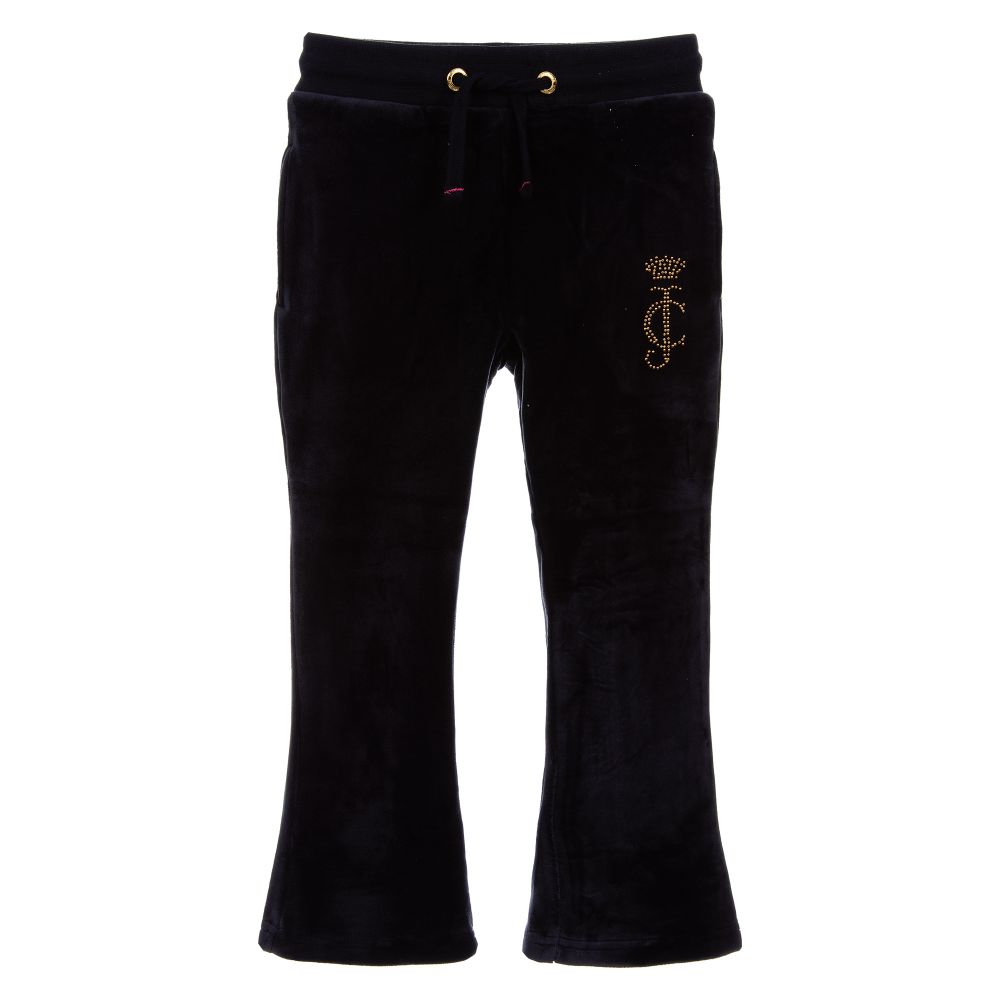 Juicy Couture - Navy Blue Velour Joggers | Childrensalon