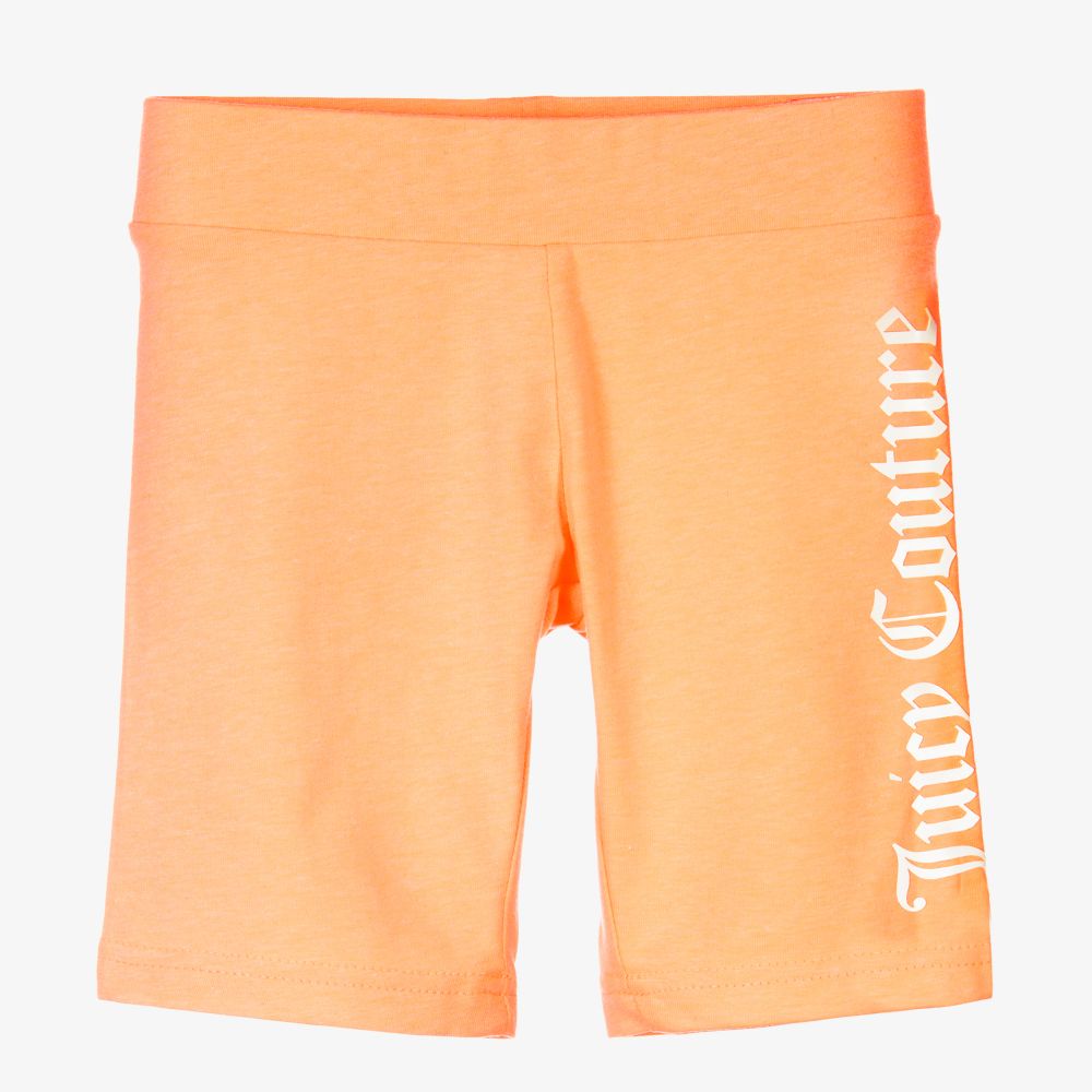 Juicy Couture-Neon Orange Jersey Shorts | Childrensalon Outlet