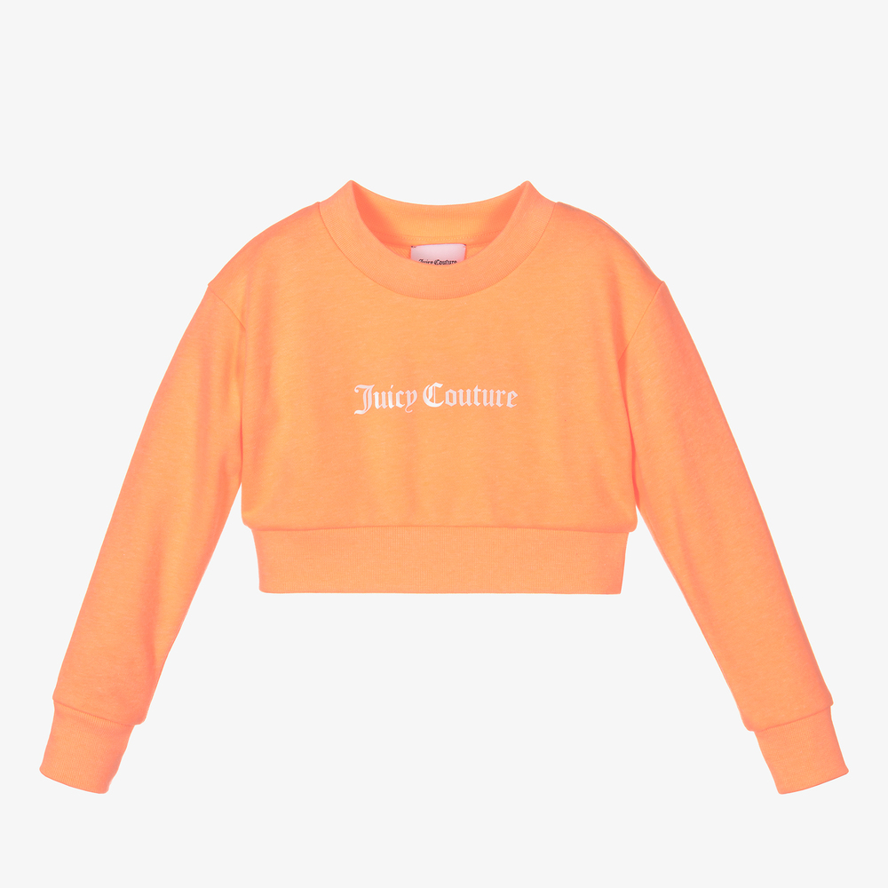 Juicy Couture - Neon Orange Logo Sweatshirt | Childrensalon