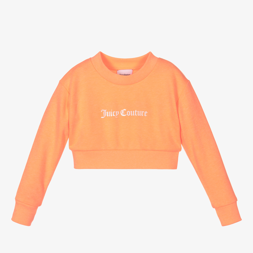 Cropped orange sweatshirt hot sale