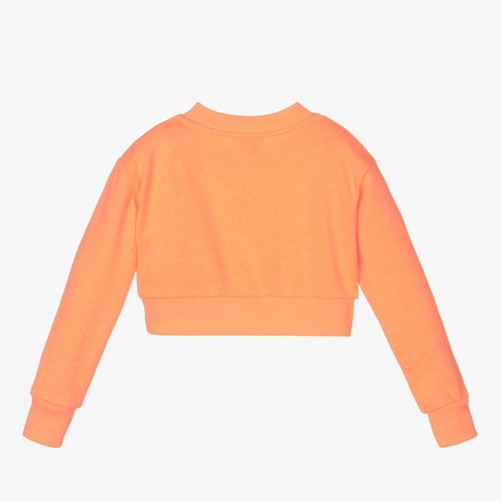 Cropped shop orange sweatshirt