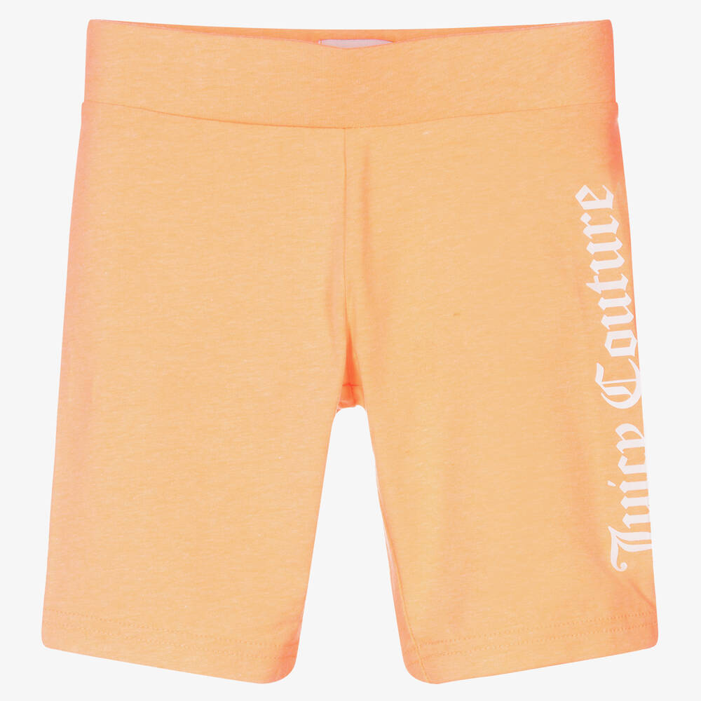 Juicy Couture - Orange Logo Cycling Shorts | Childrensalon