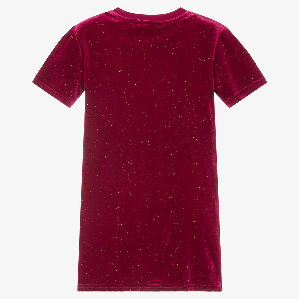 Juicy Couture-Red Logo Velour Dress | Childrensalon Outlet