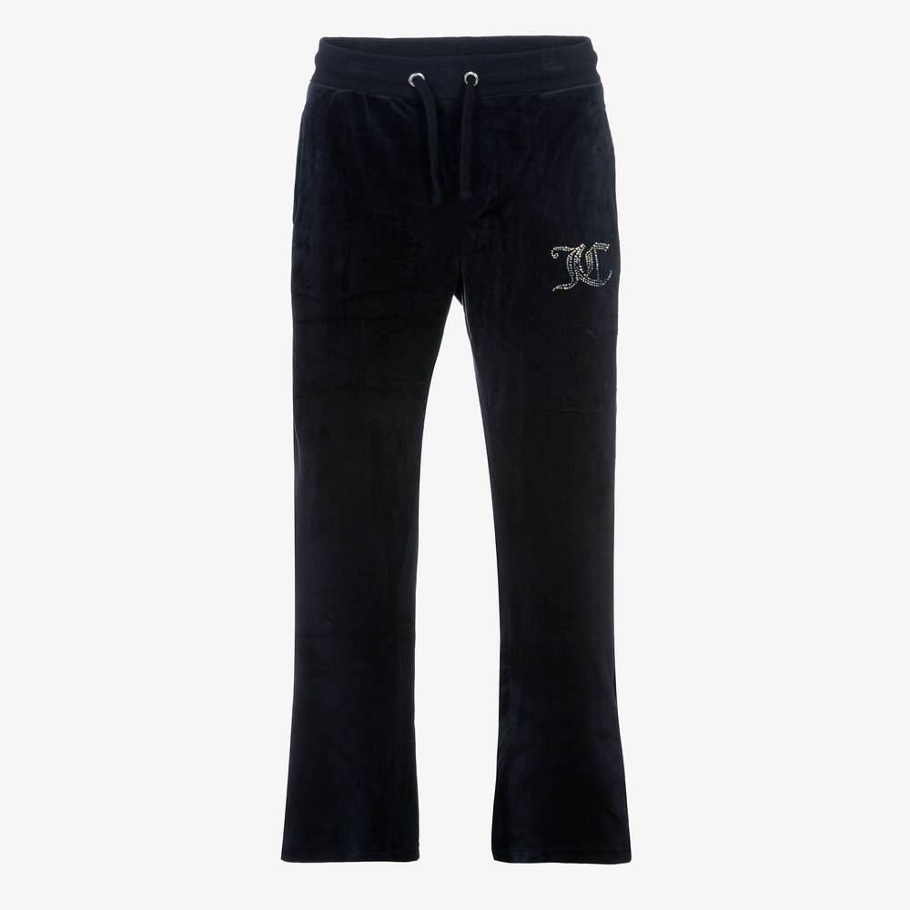 Juicy Couture - Blaue Teen Velours-Jogginghose (M) | Childrensalon