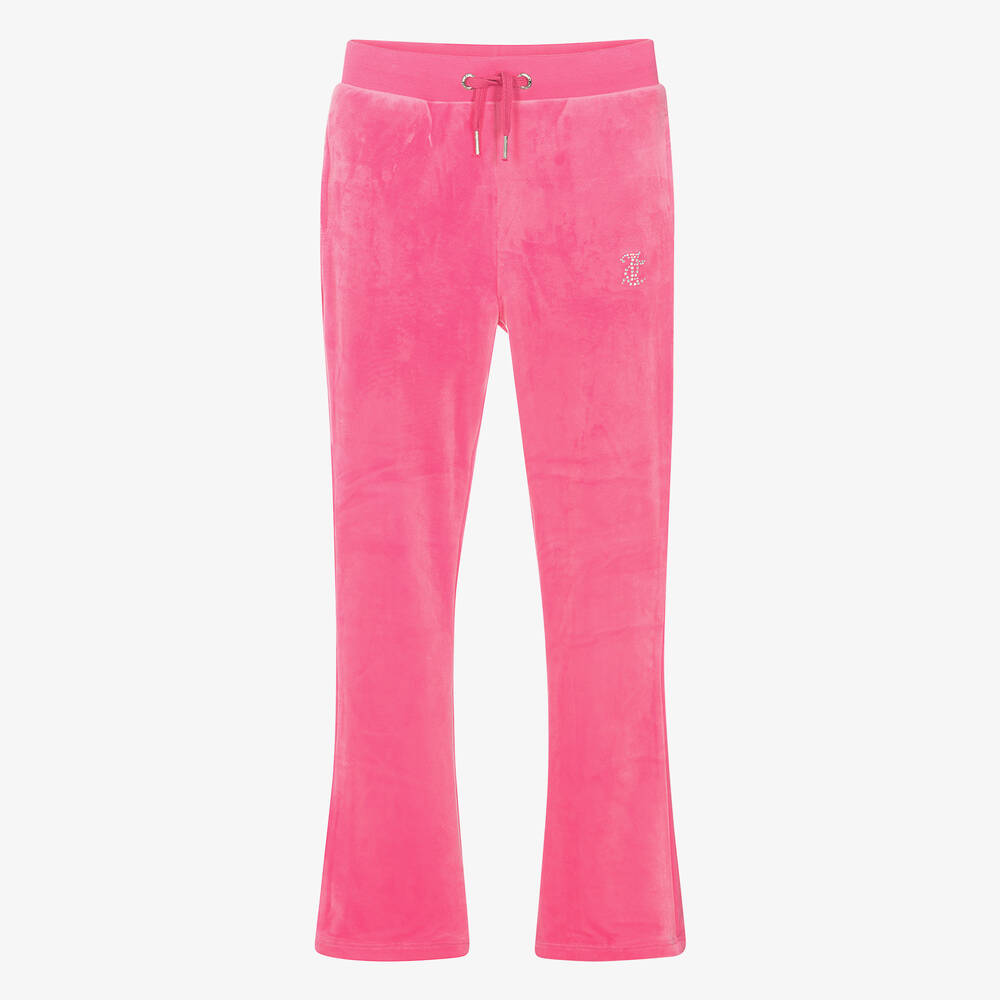 Pink velour tracksuit bottoms store