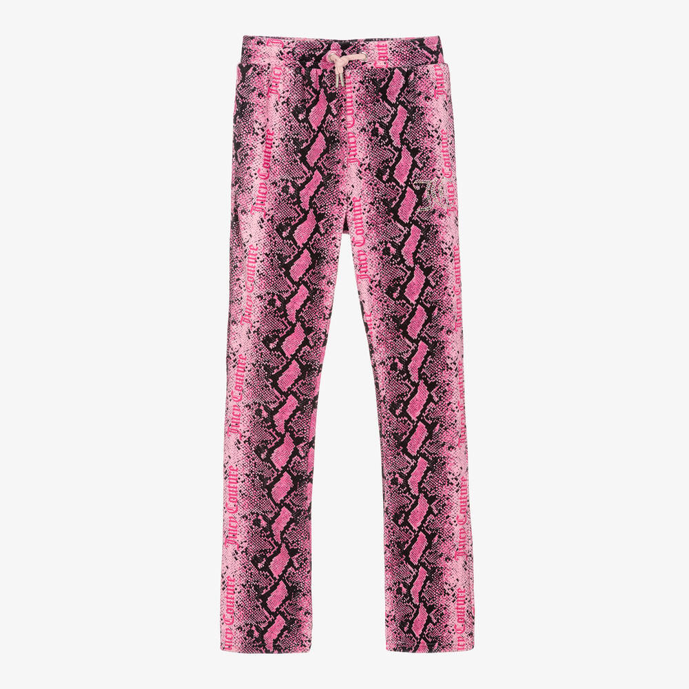 Juicy Couture - Rosa Animal-Velours-Jogginghose | Childrensalon