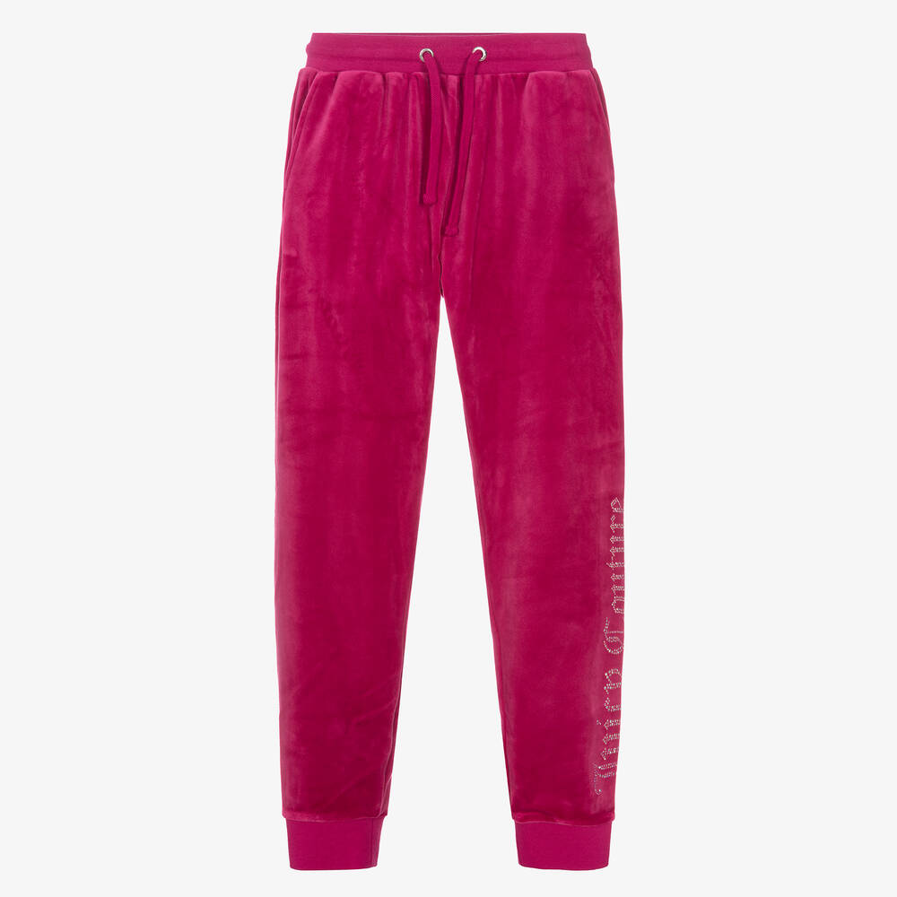 Juicy Couture Teen Girls Pink Velour Joggers Childrensalon Outlet