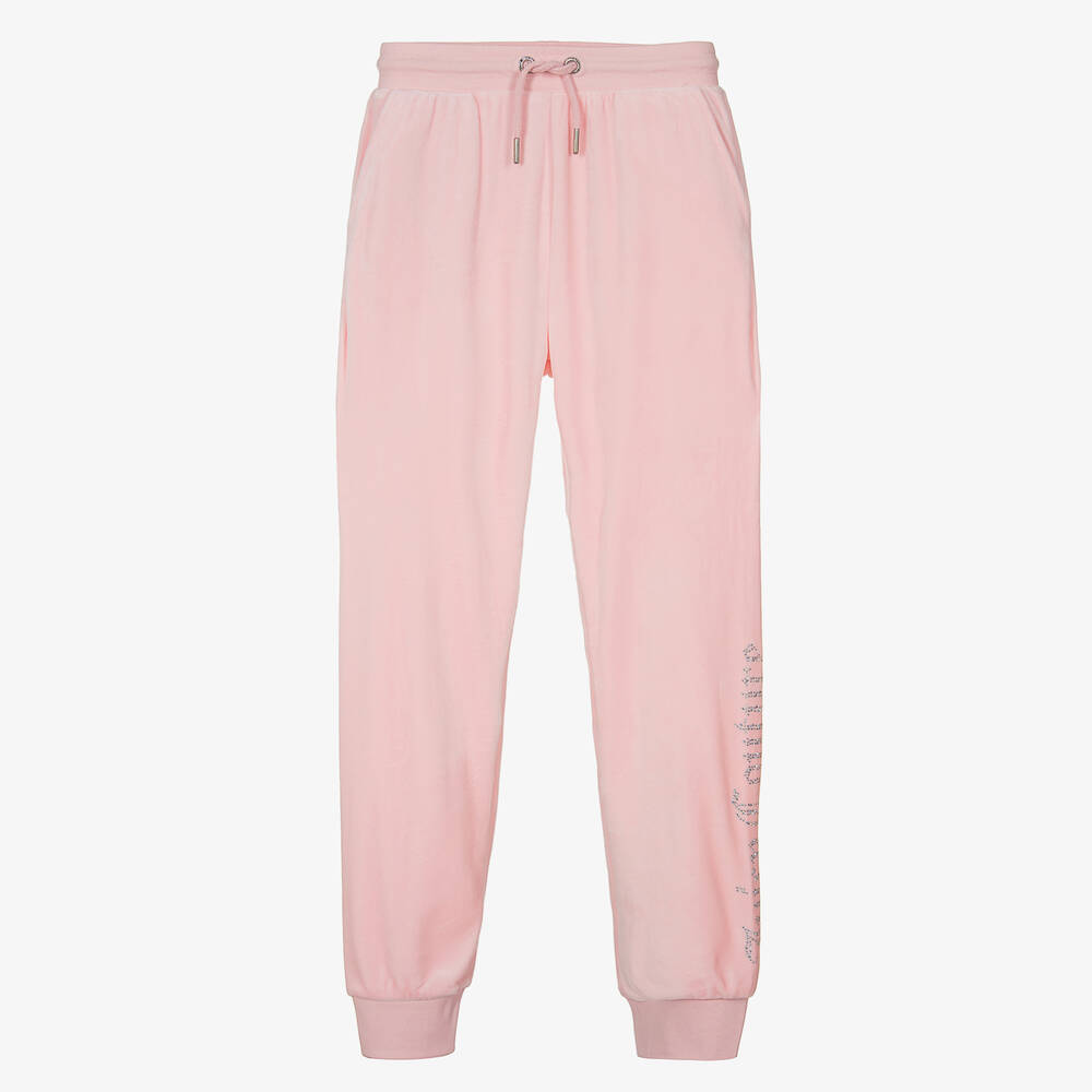 Juicy Couture - Teen Girls Pink Velour Joggers