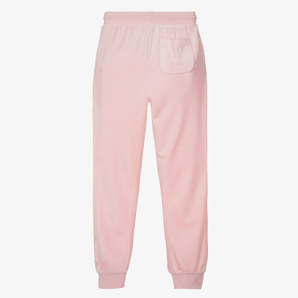 Juicy Couture Teen Girls Pink Velour Joggers