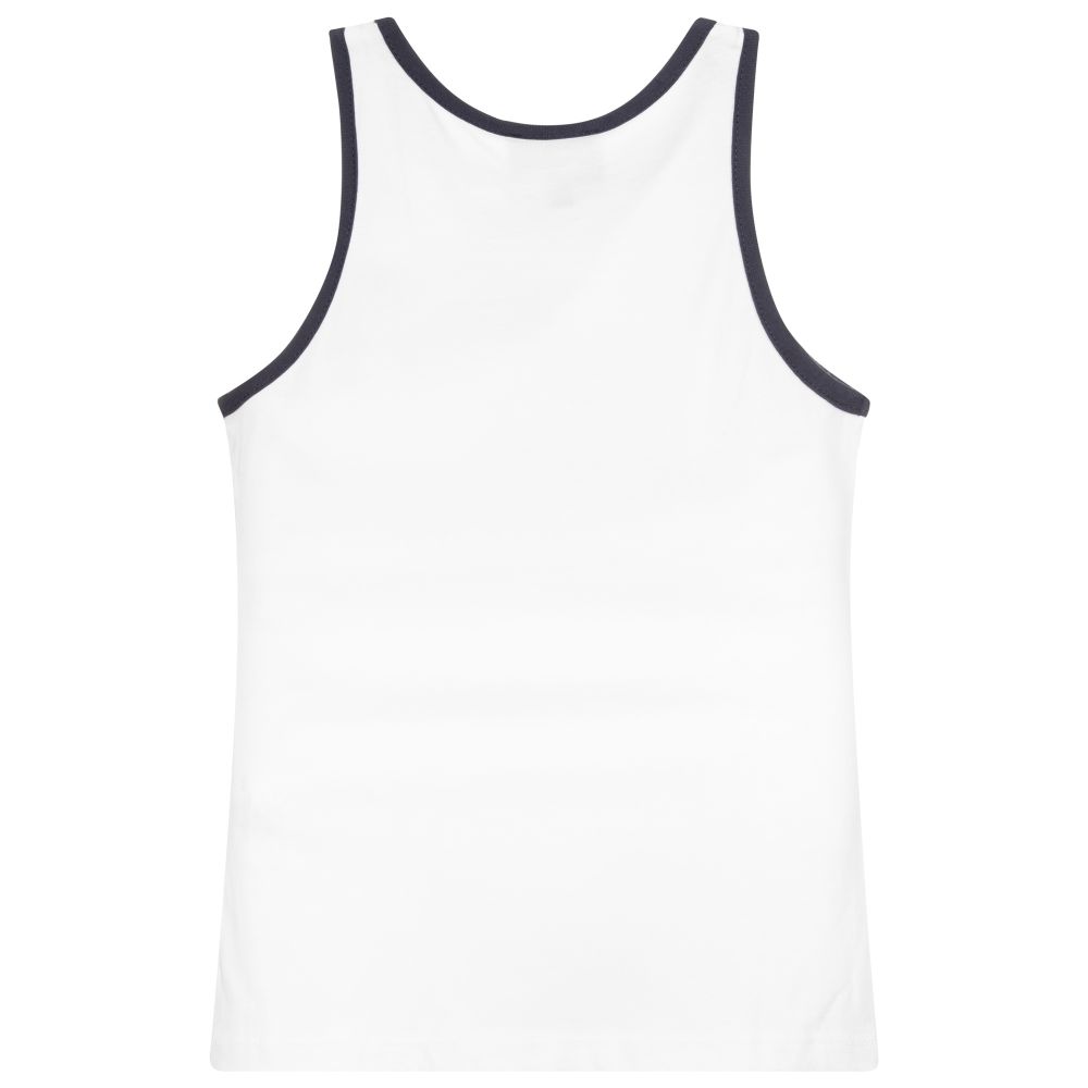 Juicy Couture-White & Navy Blue T-shirt | Childrensalon Outlet